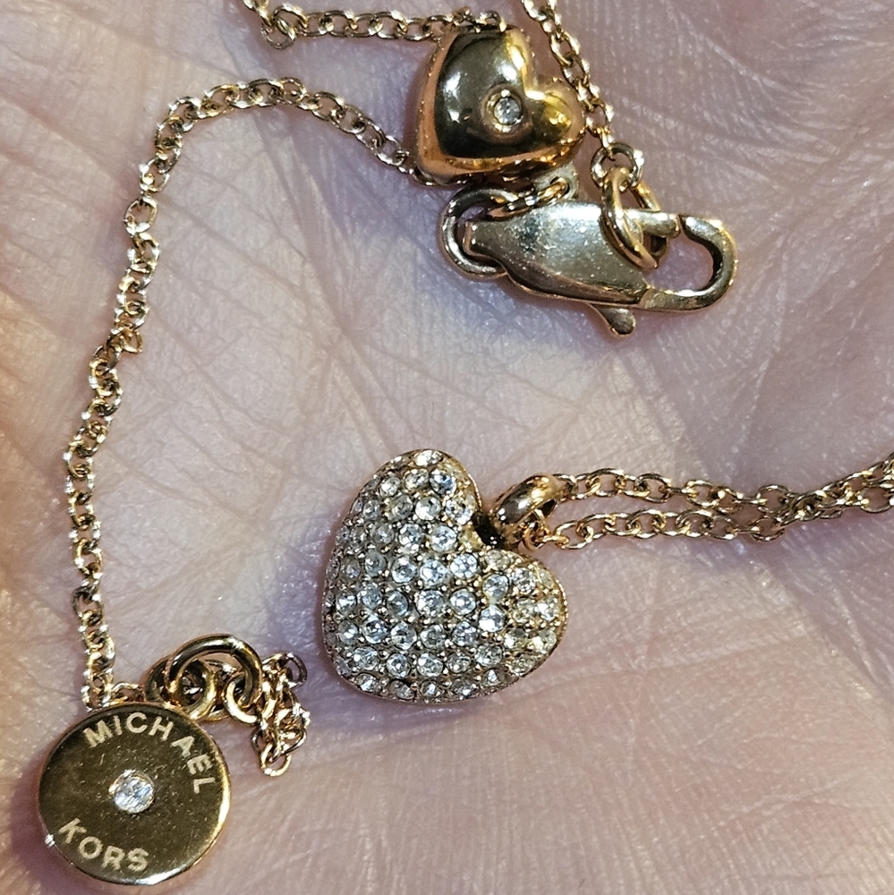 Michael Kors Gold Heart Pendant Necklace